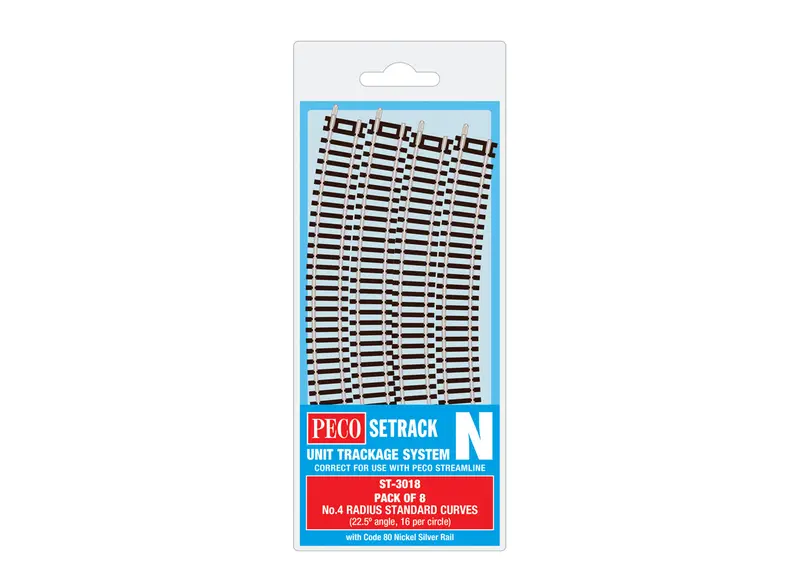 Standard Curve Track – 4Th Radius, 8-Pack 1