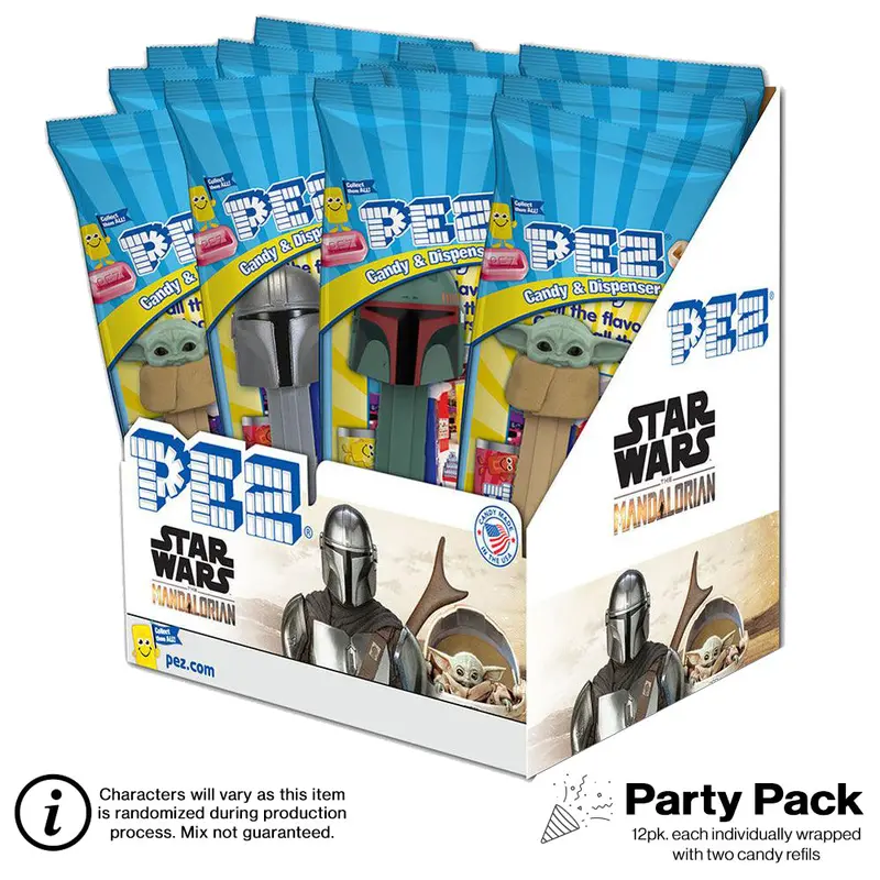 Star Wars: The Mandalorian Pez Party Pack – 12 Individually Wrapped Dispensers 1