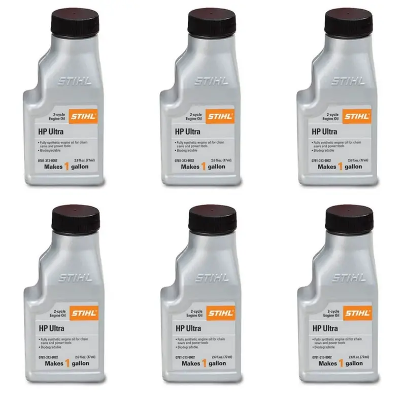 Stihl Ultra 2-Cycle Engine Oil – High-Performance Synthetic Blend (2.6 Fl Oz × 6) 1
