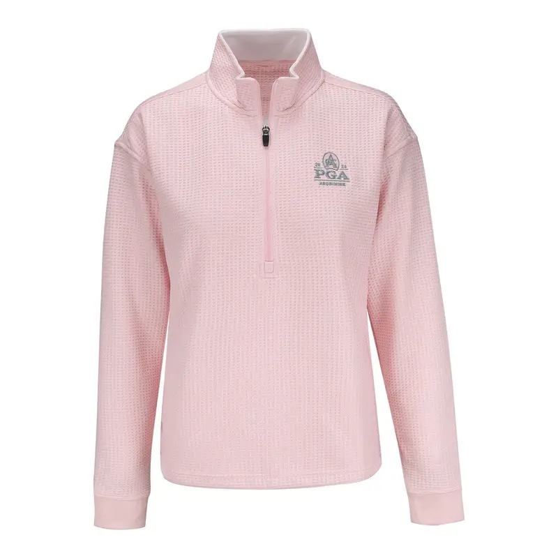 Straight Down 2026 Pga Championship Women’S Opal Quarter-Zip – Soft Pink 1
