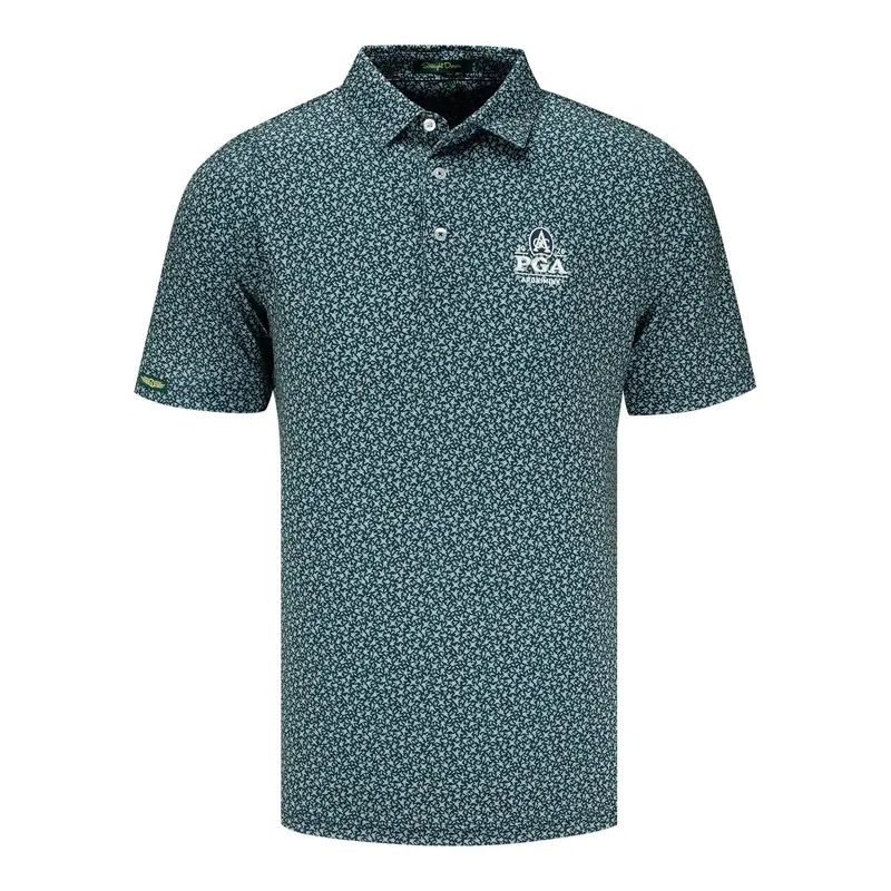Straight Down Redbud Polo – 2026 Pga Championship In New Indigo 1