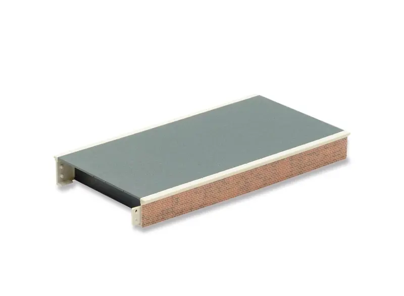 Straight Model Railway Platform Kit – Brick Texture 1