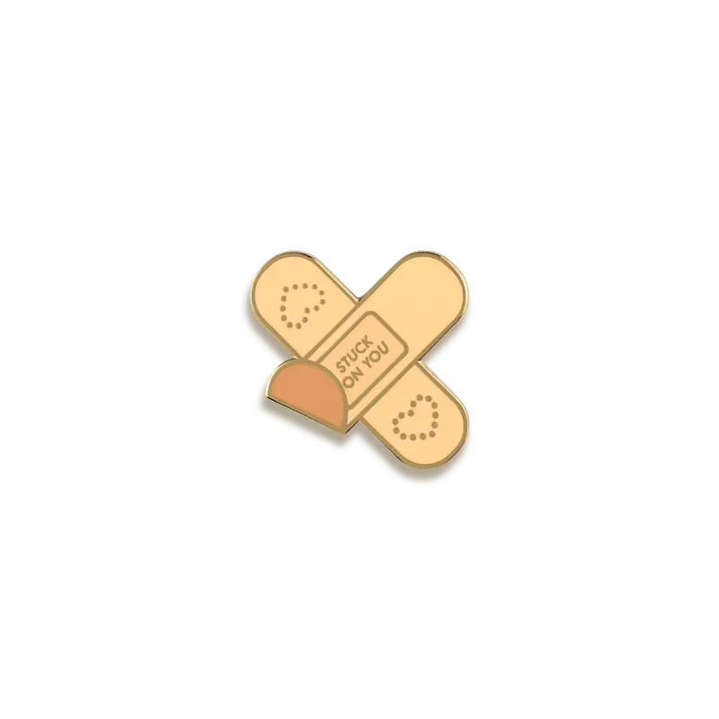 Stuck On You Adorable Magnetic Love Enamel Pin – V Coterie 1