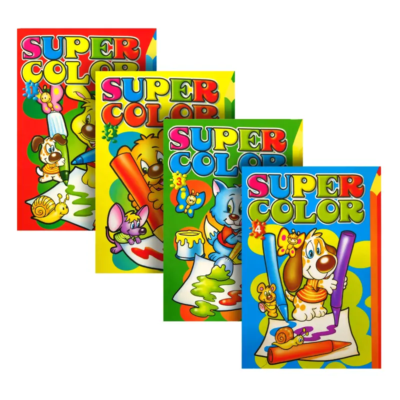 Super Colors Kids’ Coloring And Activity Book 1