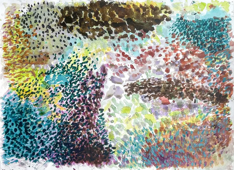 Swirling Colors Abstract Artwork By Lauren Samuels 1