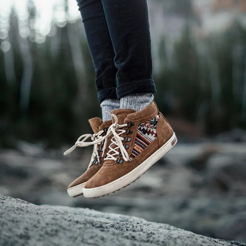 Tan Suede Outdoor Camping Boots 1