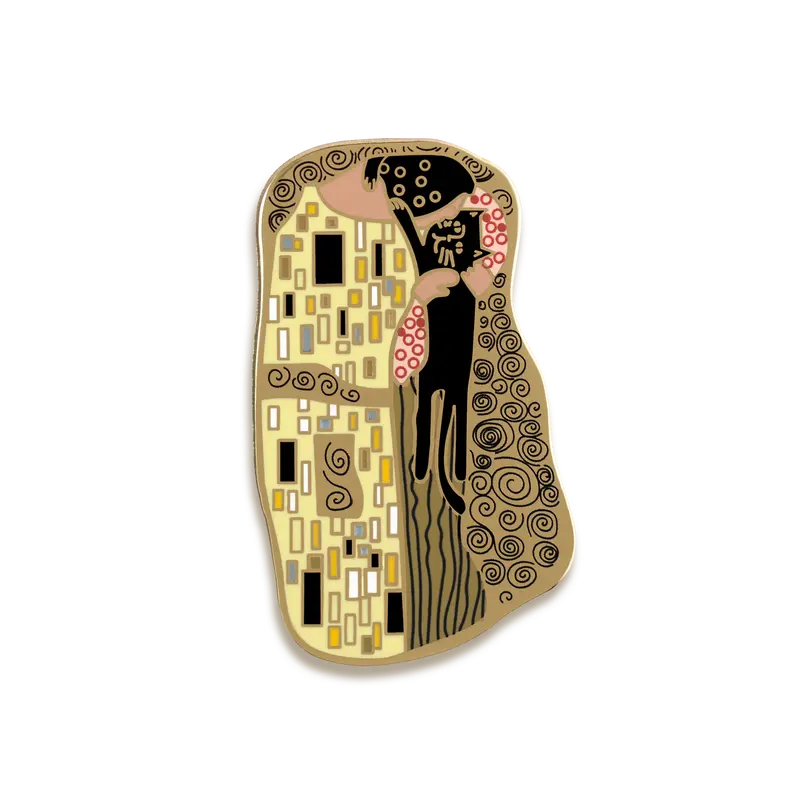 'The Cat Kiss' Enamel Pin – Tender, Illustrated Animal Moment By Niaski 1