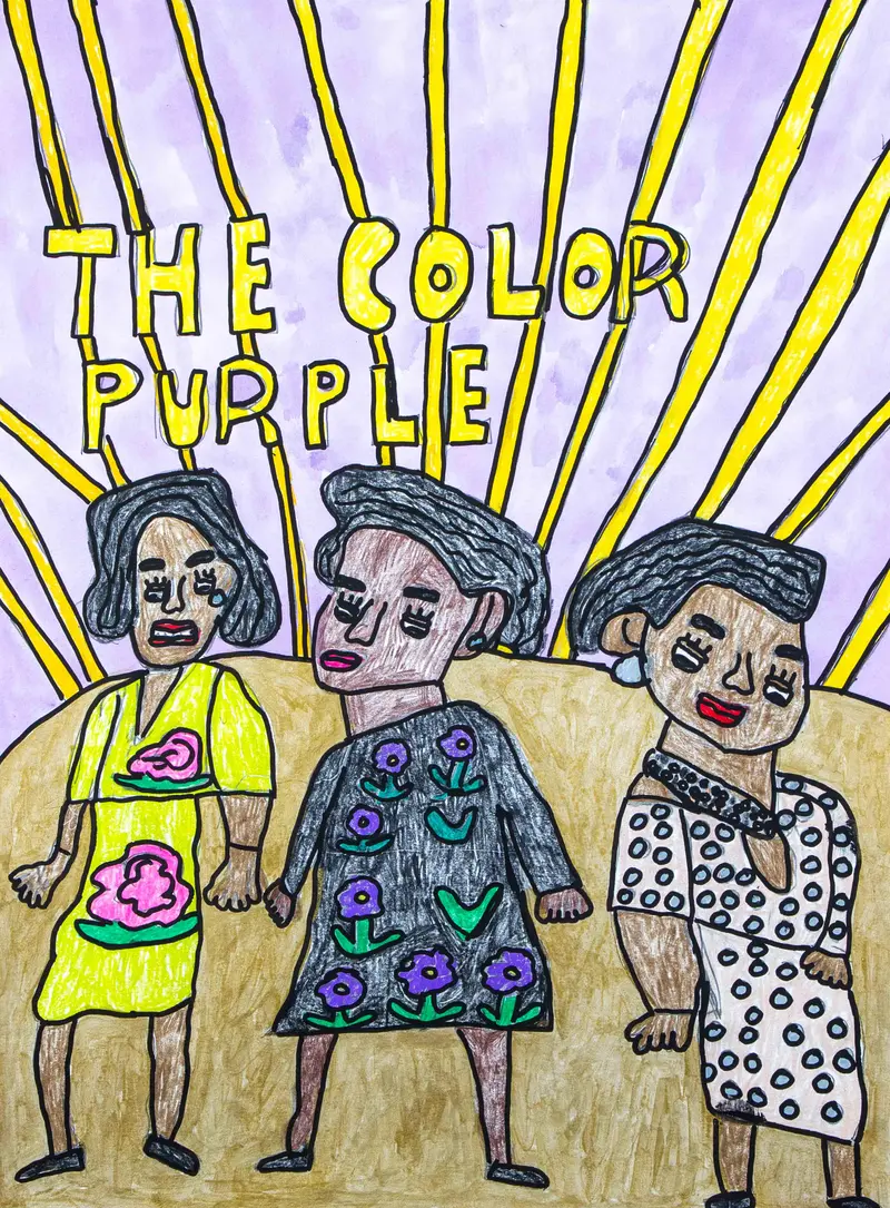The Color Purple Themed Visual Artwork By Thomas Saunders 1