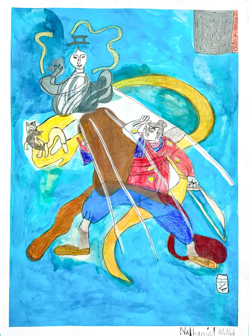 The Fox Goddess Mythological Painting By Nathaniel Mcneal Jr 1