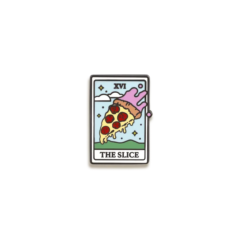 'The Slice' Enamel Pin – Abstract, Minimalist Food-Inspired Design By The Second Messenger 1
