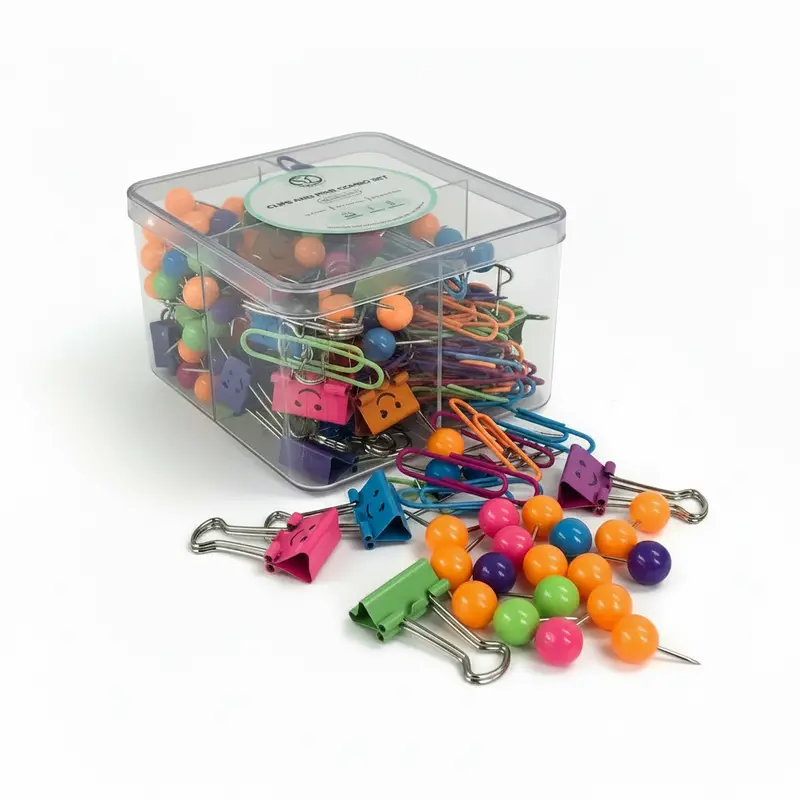The Supply Line Neon Clips And Pins Combo Pack – Bright Office & Craft Essentials 1