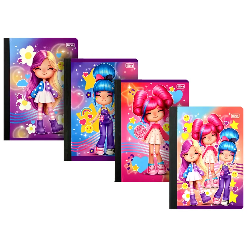 Tilibra Girly-Design Softcover Notebook Collection 1