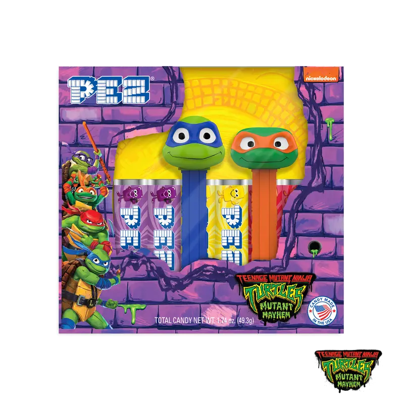 Tmnt Duo Gift Set: Leonardo & Michelangelo Pez Dispensers 1