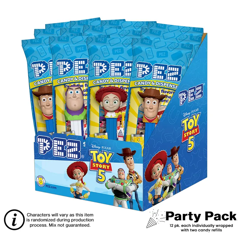 Toy Story Themed Pez Party Pack – 12 Individually Wrapped Dispensers 1