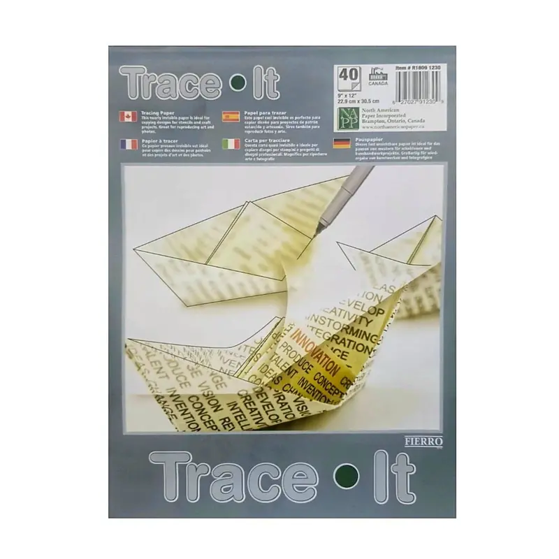 Trace It Tracing Paper Pack – 40 Sheets, Premium Transparency 1