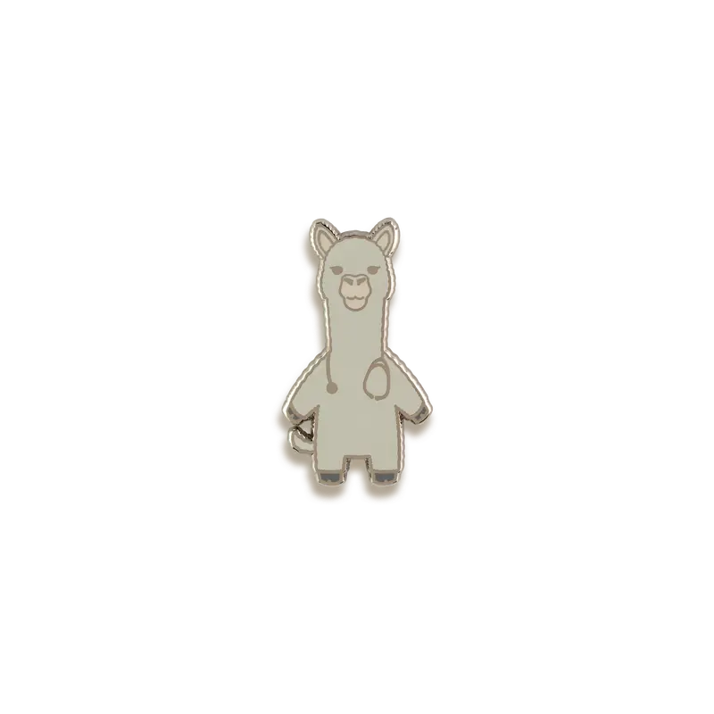 Trauma Llama Playful Mental Health Enamel Pin – V Coterie 1