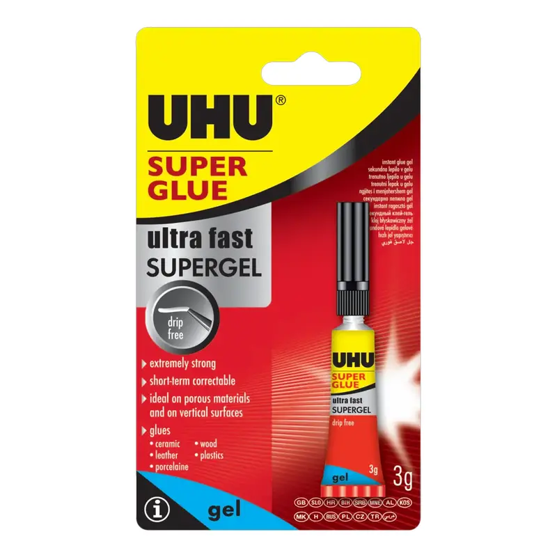 Uhu Ultra-Fast Gel Super Glue – 3G Precision Applicator 1