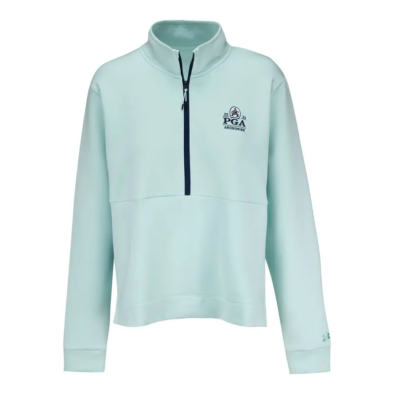 Under Armour Women’S Aura Heather Quarter-Zip – 2026 Pga Championship In Rack Green 1