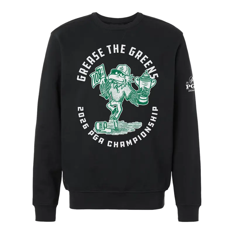 Underdog 2026 Pga Championship 'Grease The Greens' Crewneck Sweatshirt – Jet Black 1