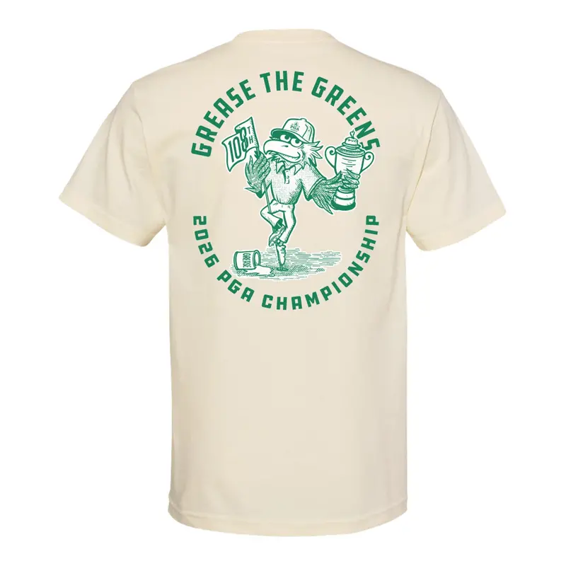 Underdog 2026 Pga Championship 'Grease The Greens' Vintage-Style Tee – Cream 1