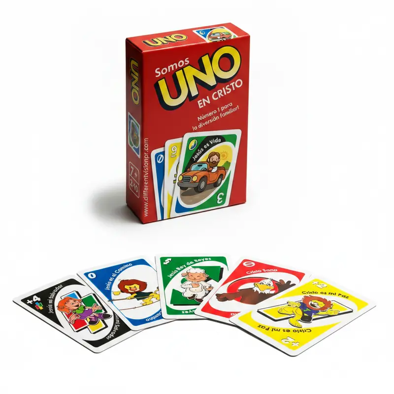 Uno Card Game – 'Somos Uno En Cristo' Edition Celebrating Christian Unity 1