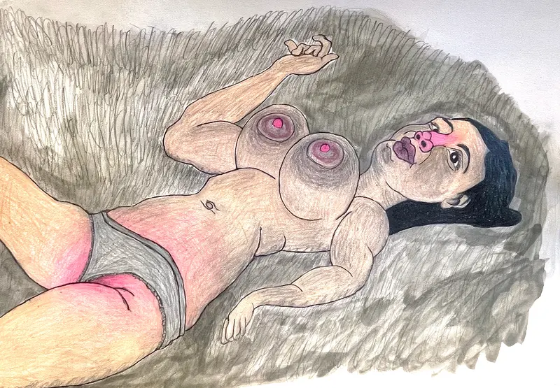 Unrestrained Expressionist Print: Uncensored By Ronald Griggs 1