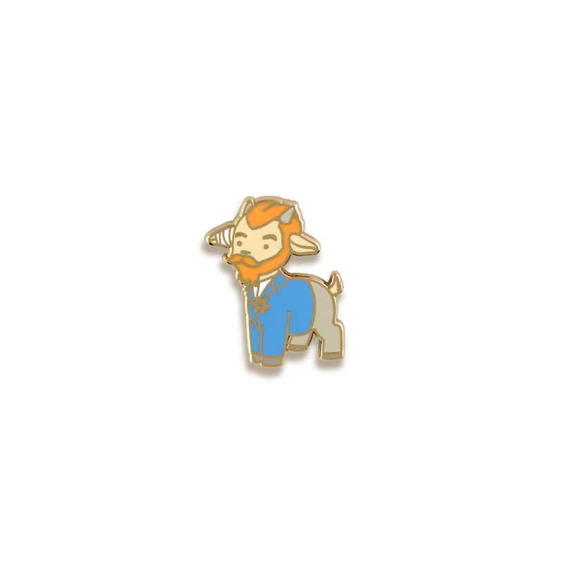 Vincent Van Goat Artistic Animal Enamel Pin – V Coterie 1