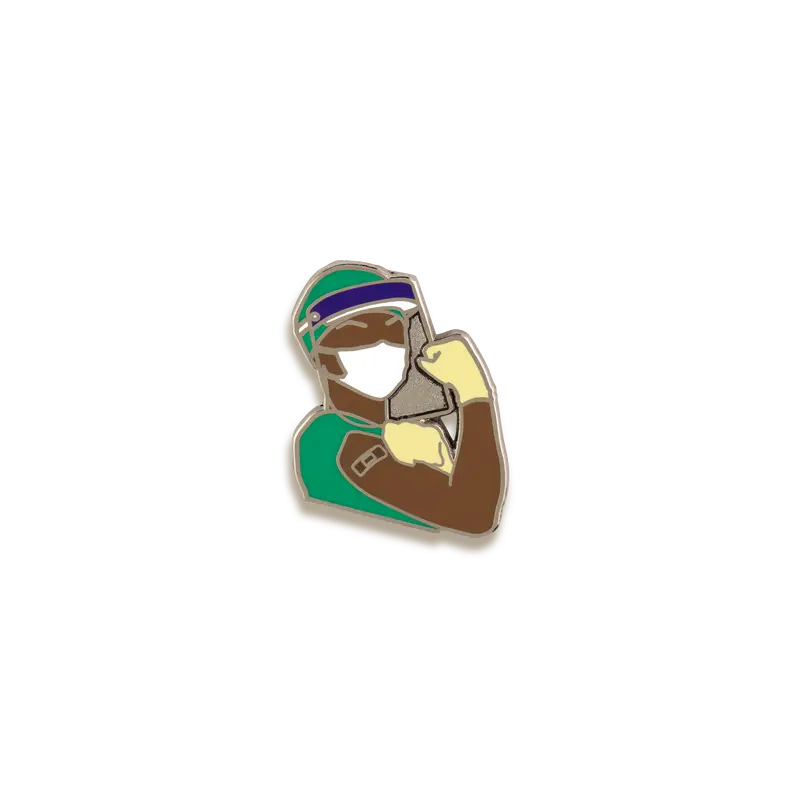 We Can Do It! Retro Empowerment Enamel Pin – V Coterie 1
