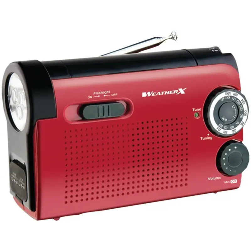 Weatherx Wr182R All-In-One Emergency Flashlight With Am/Fm/Noaa Weather Radio 1