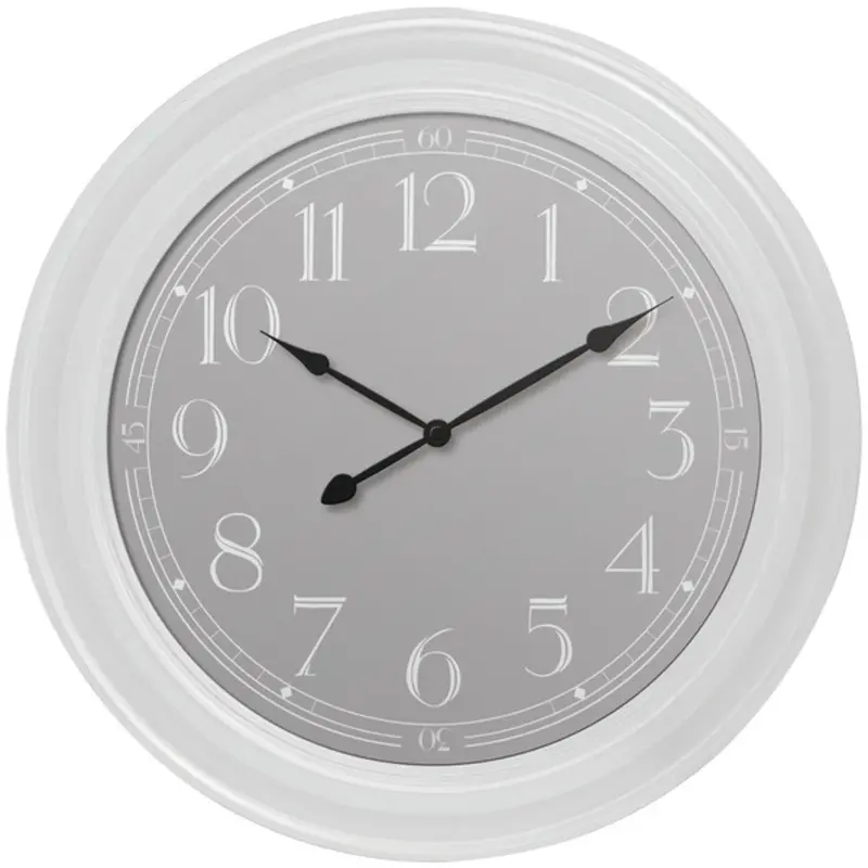 Westclox 33095W 22-Inch White Analog Wall Clock – Minimalist Home Or Office Decor 1