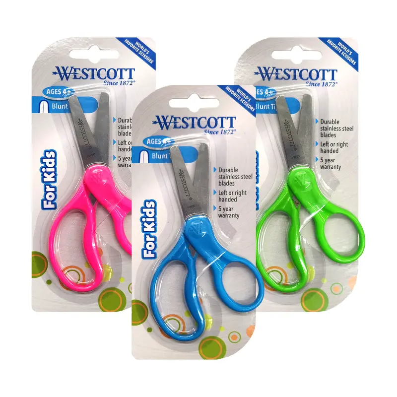 Westcott Kid-Safe Blunt-Tip Scissors – Symmetrical 5-Inch Handles 1