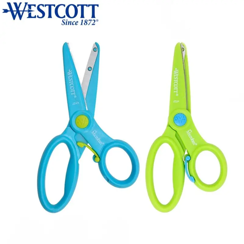 Westcott Preschool Safety Scissors – Anti-Microbial, Blunt-Tip Design 1