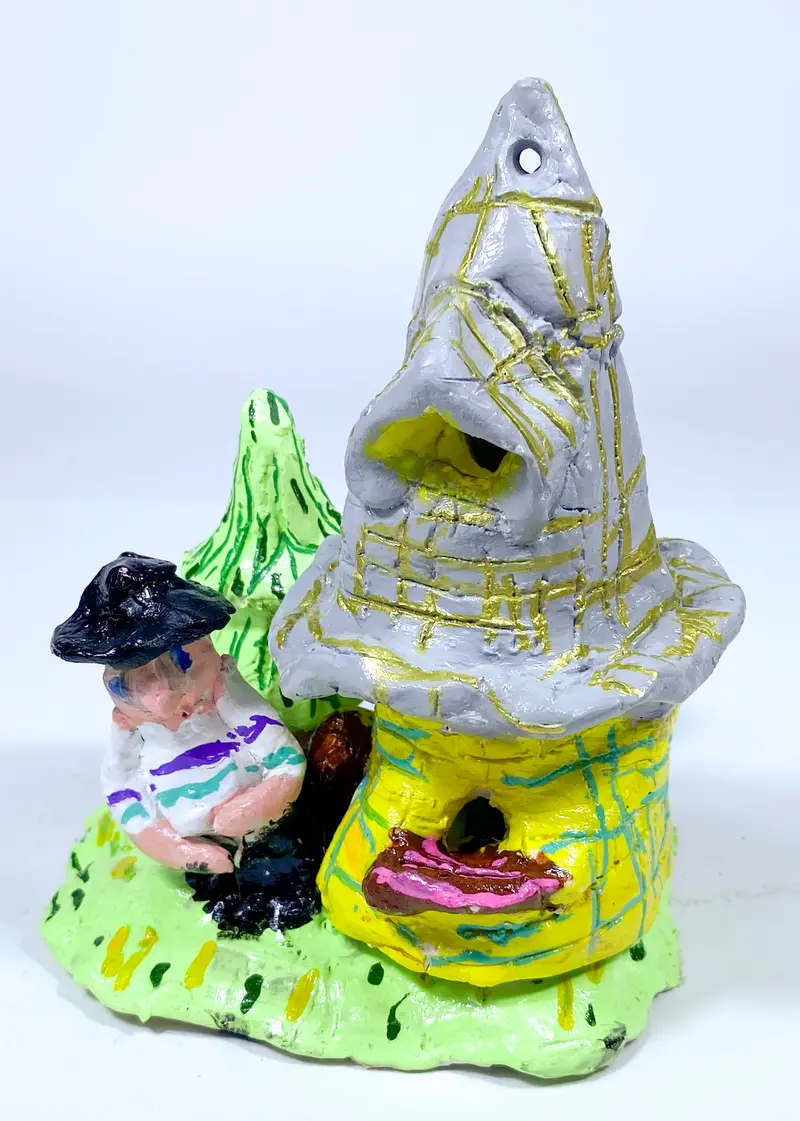 Whimsical House-In-A-Tree Sculpture By Ryan Mcdonagh 1