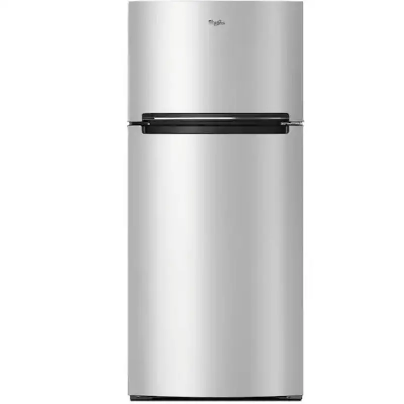 Whirlpool 18 Cu. Ft. Top-Freezer Refrigerator – Stainless Steel Finish 1
