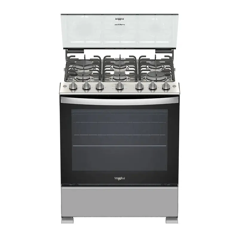 Whirlpool 30-Inch 6-Burner Gas Range In Stainless Steel 1