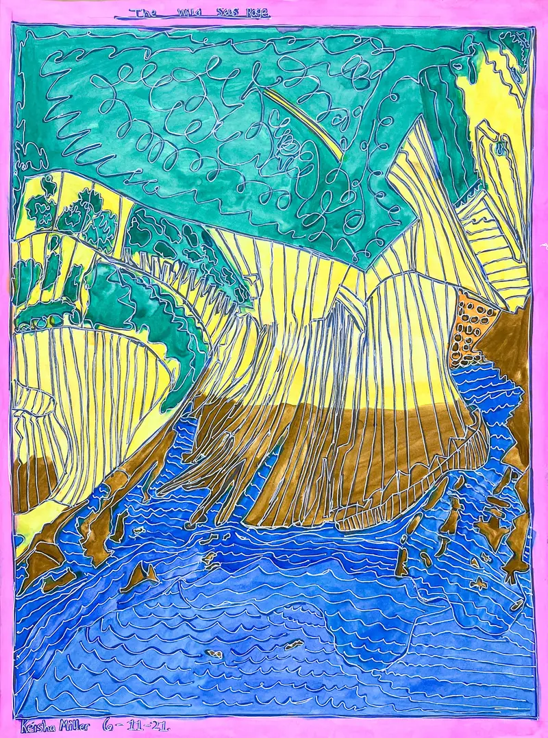 Wild Seas Rage Seascape By Keisha Miller 1