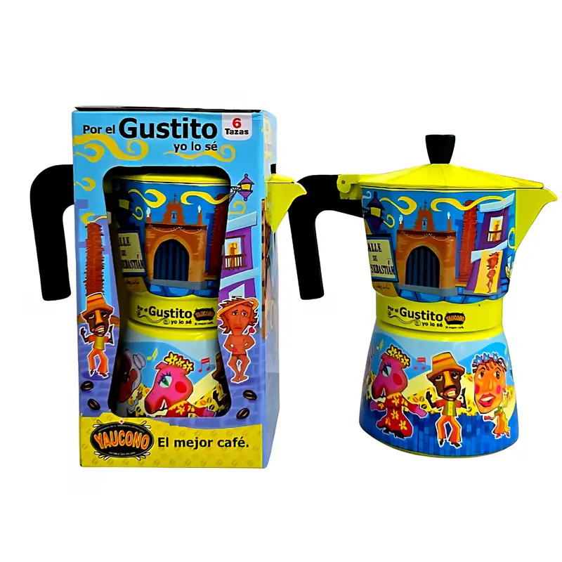 Yaucono Limited Edition 'Fiestas De La San Se' Greca Coffee Pot 1