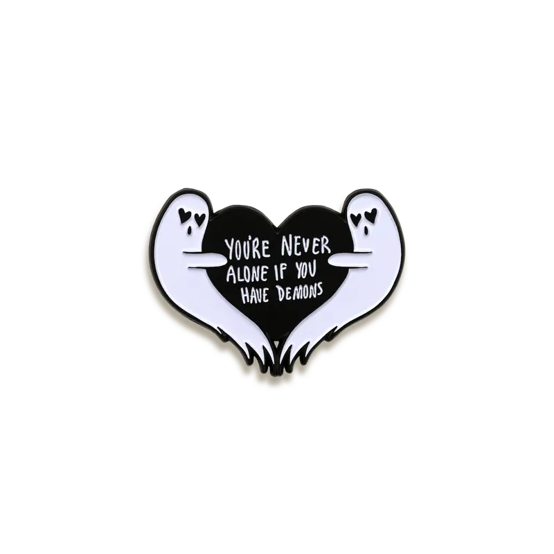 You'Re Never Alone Enamel Pin – Ectogasm Emotional Support Design 1