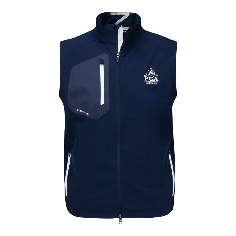 Zero Restriction Z700 Full-Zip Vest – Navy Pga Championship 2026 1
