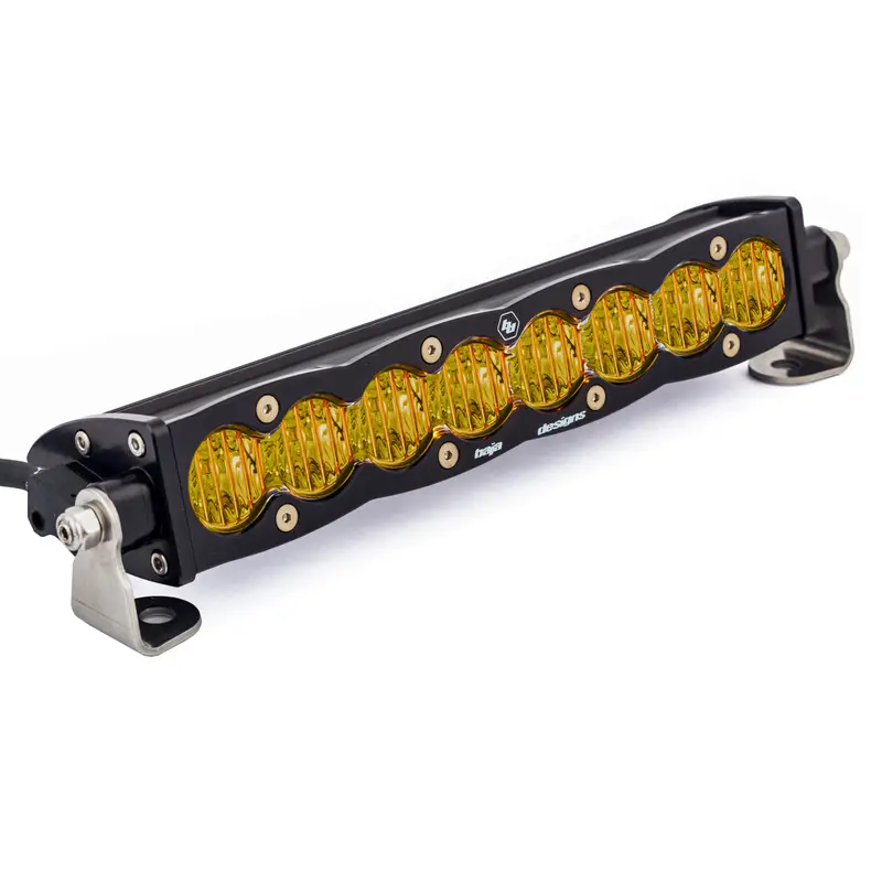 Baja Designs S8 Straight Led Light Bar – 10-Inch, Wide Cornering Beam, Amber (Model 701014) 1