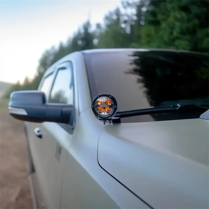 Rigid Industries A-Pillar Led Light Mounts – Compatible With 2019+ Dodge Ram 1500 And Trx Models 1