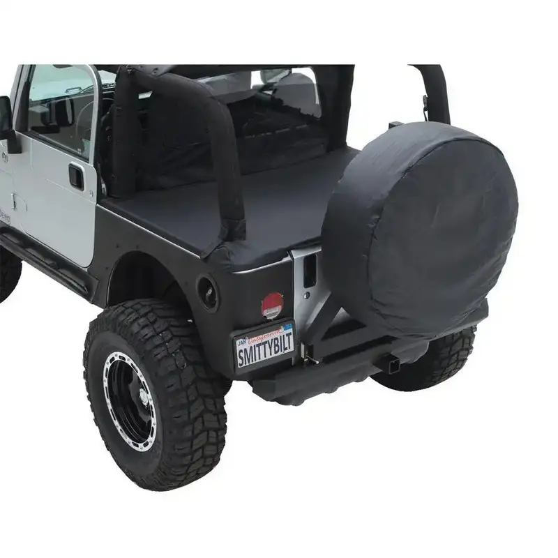 Smittybilt Denim-Black Soft-Tonneau Cover – Oem-Compatible Channel-Mount Design For Pickup Beds 1