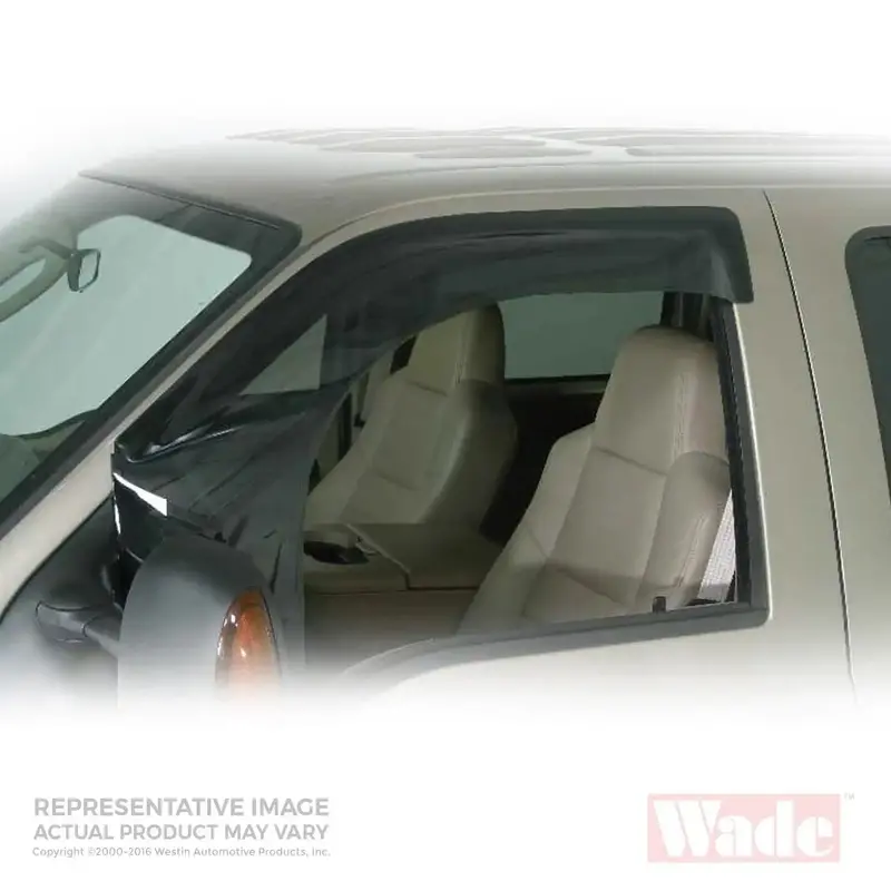 Westin 72-38470 Two-Piece Smoke-Tinted Front Wind Deflector 1